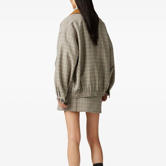 Miu Miu  Checked double weave blouson jacket - Picture 2 of 11